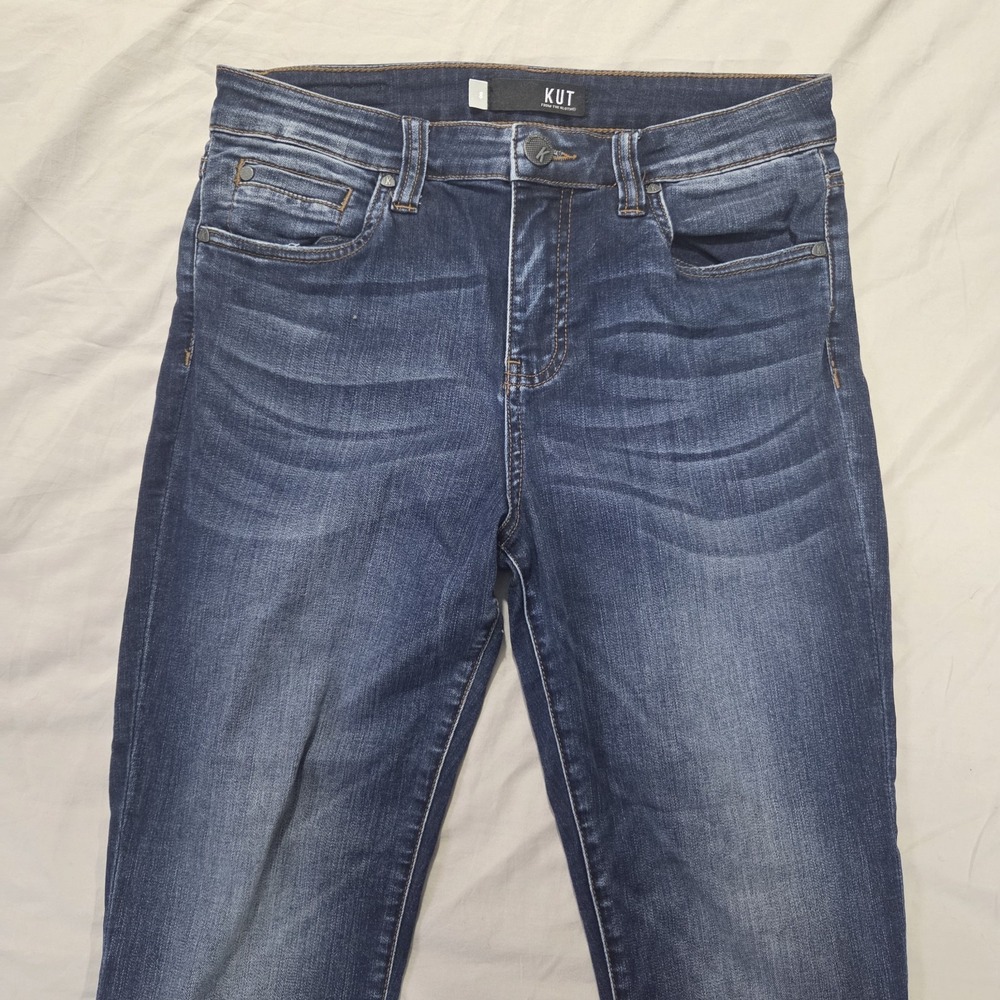 Kut from the Kloth Jeans Womens 8 Blue Connie Fab Ab Ankle Skinny High Rise City - Picture 4 of 10